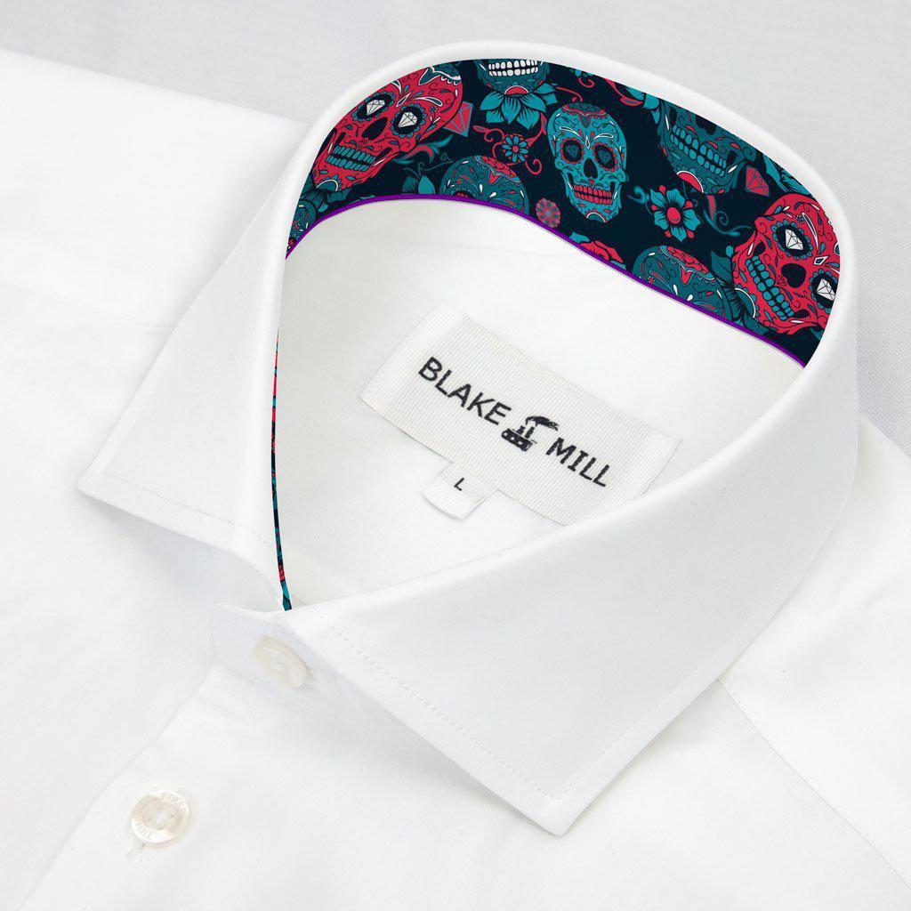 White with Skulls (The Sequel) Accents Shirt - Blake Mill