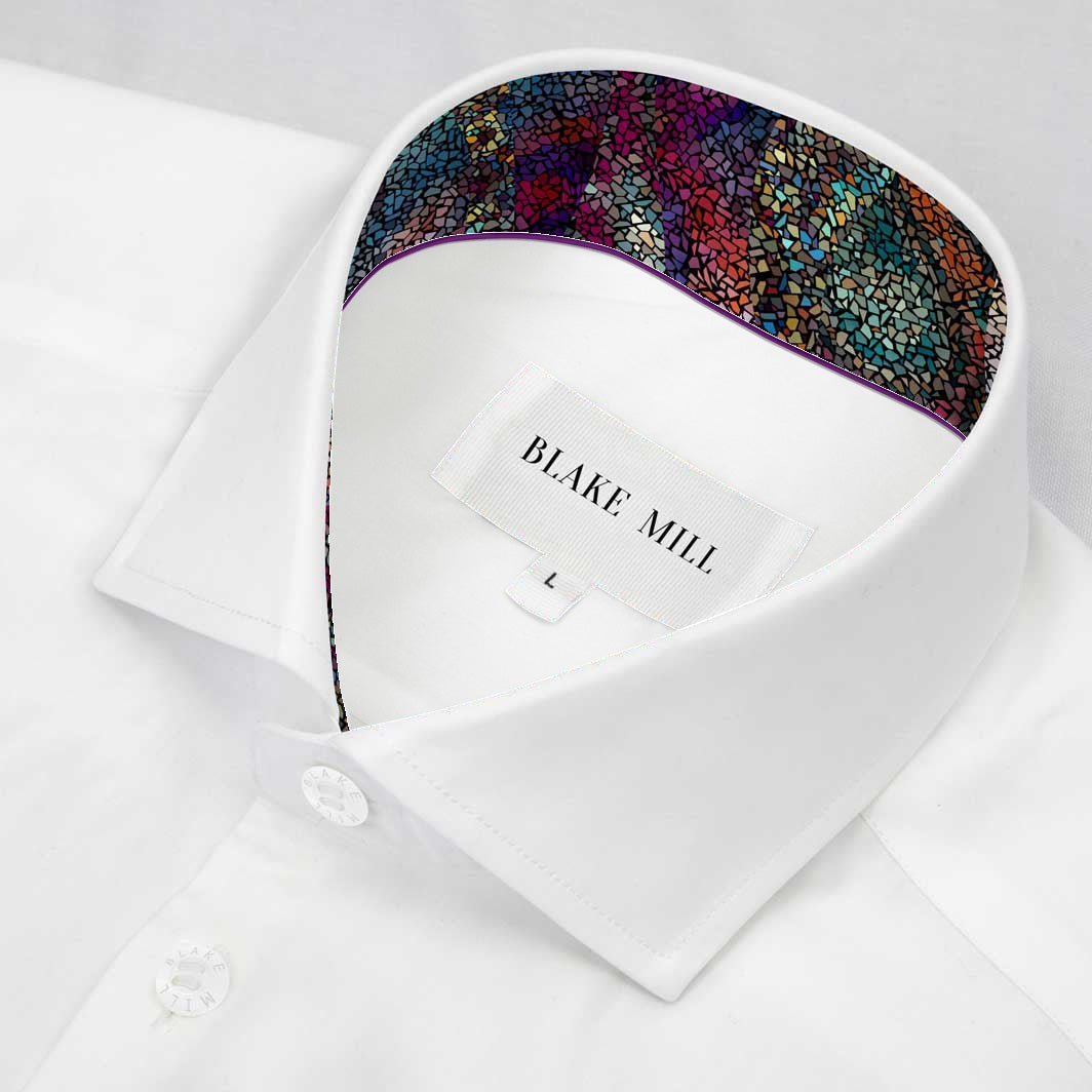 White With Snakeskin Accents Shirt - Blake Mill