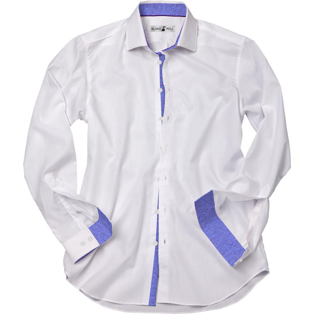 White with The Wheat Accents Shirt - Blake Mill