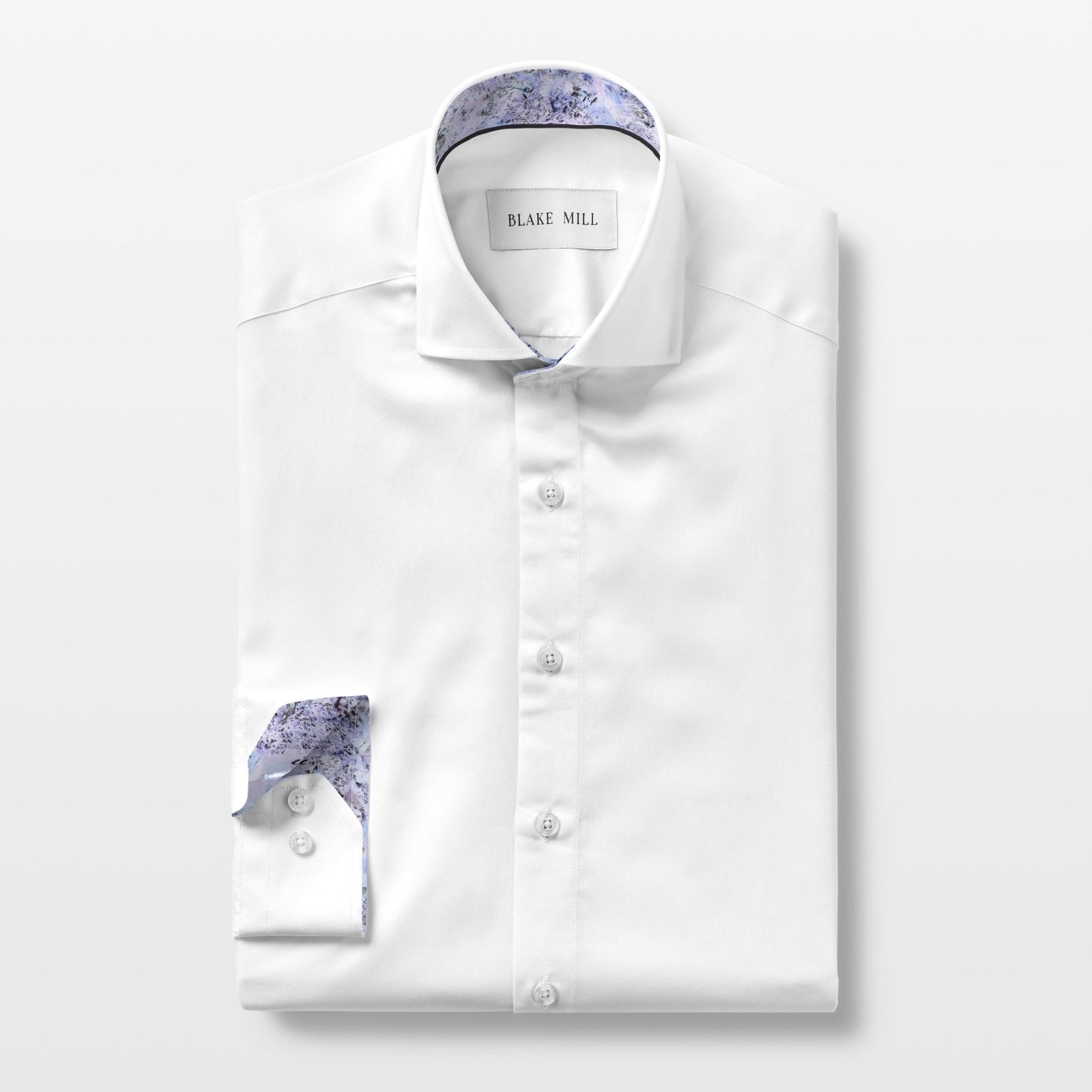 White with Times March Accents Shirt - Blake Mill