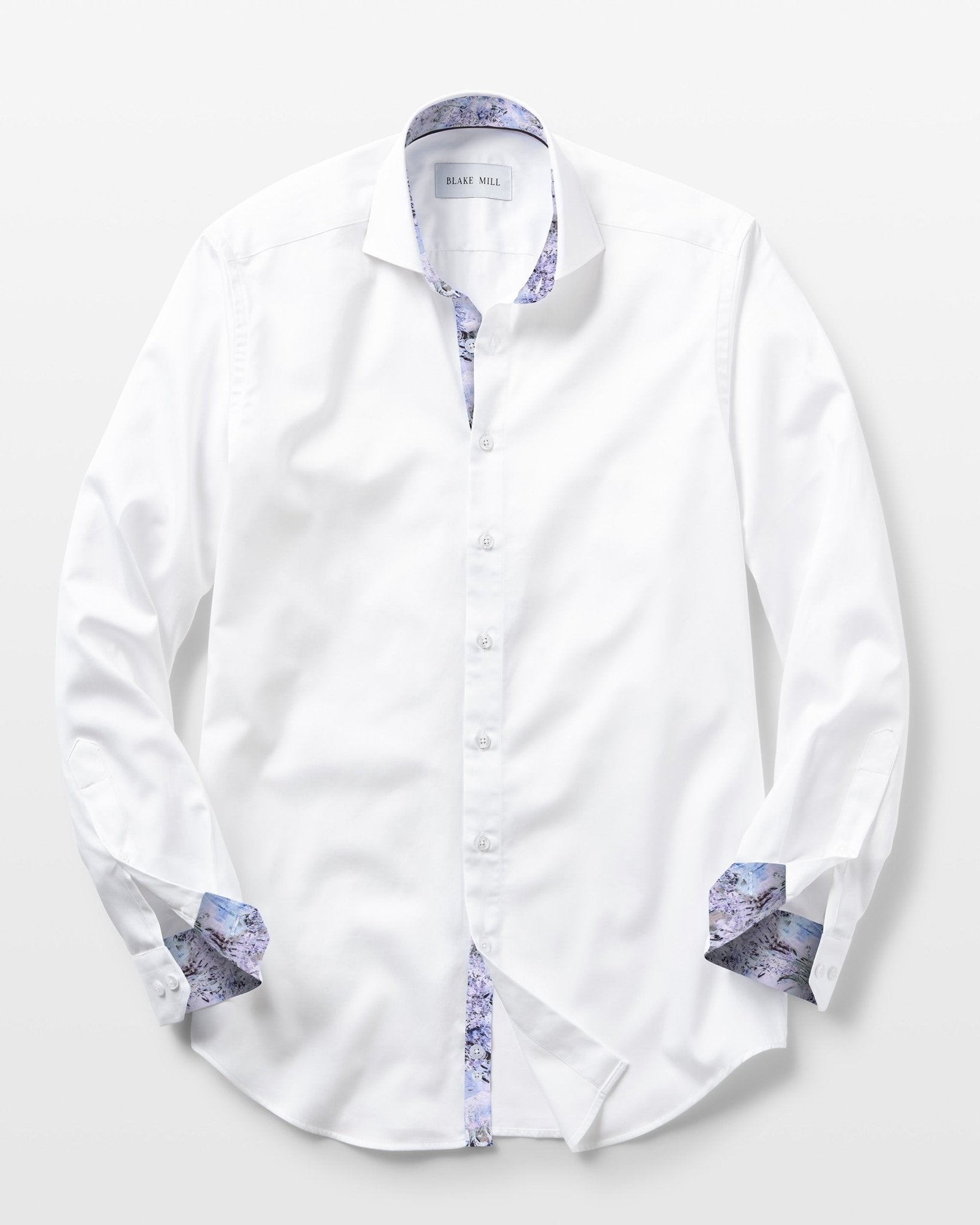 White with Times March Accents Shirt - Blake Mill