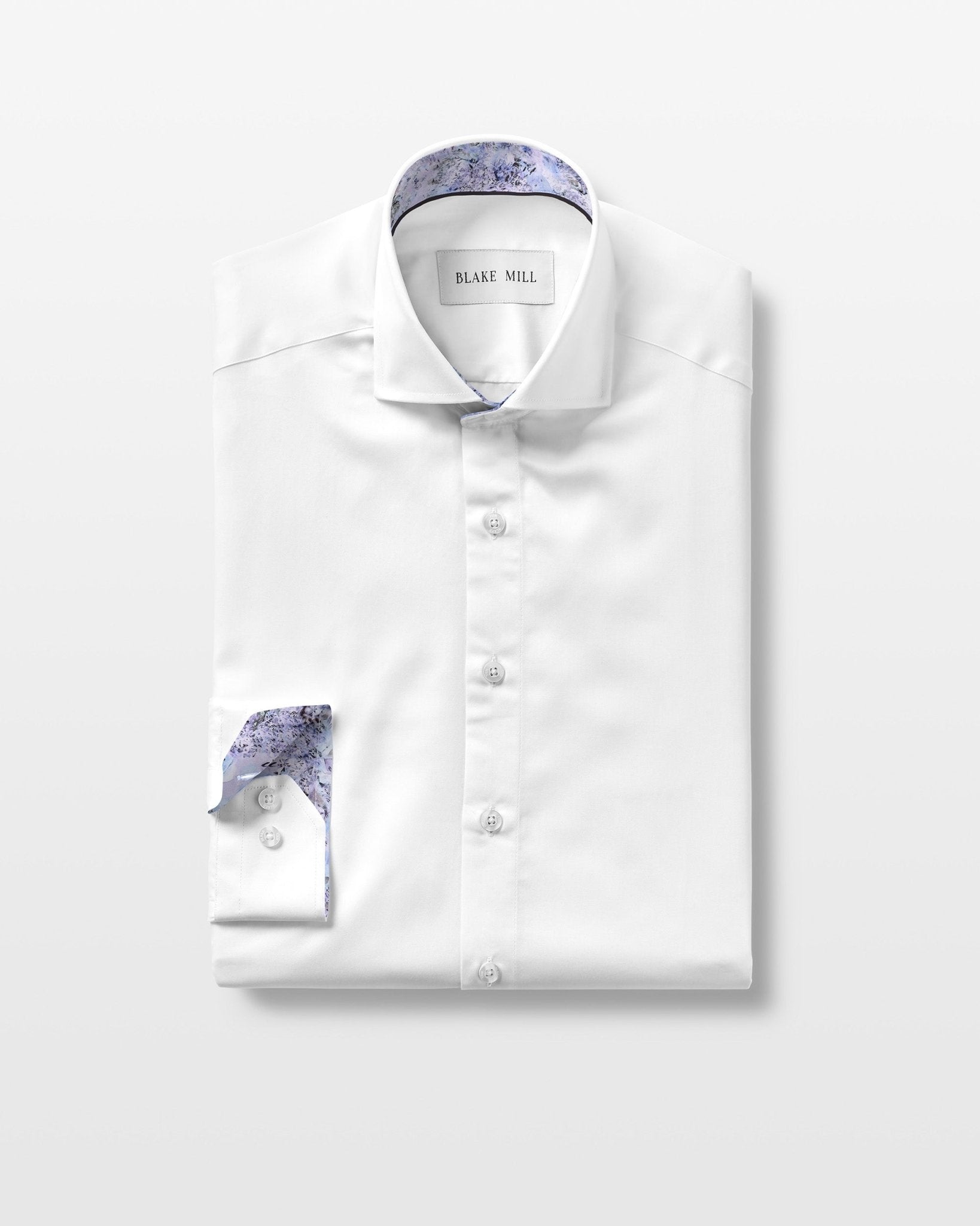 White with Times March Accents Shirt - Blake Mill