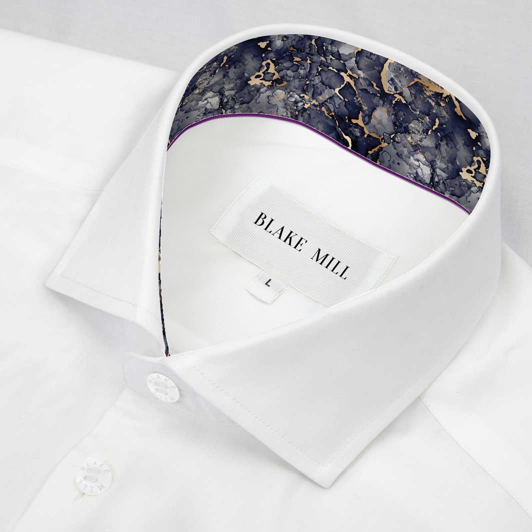 White With Volcano Accents Shirt - Blake Mill