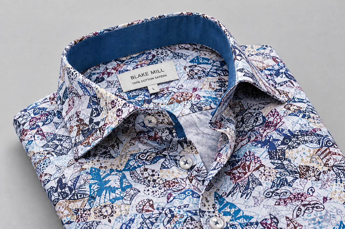 Wings Of A Butterfly shirt collar detail