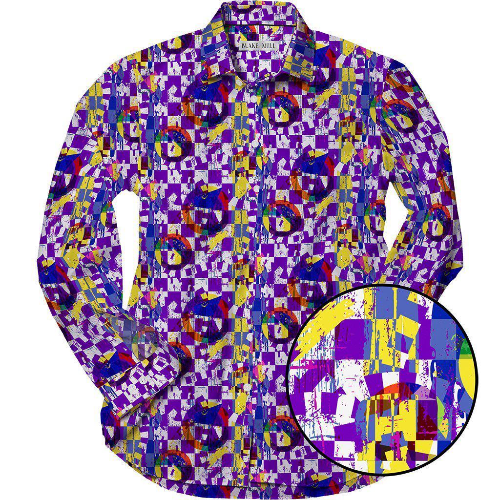 Abstract Purple Shirt - Blake Mill