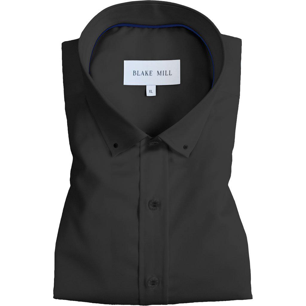 Carbon Black Button-Down Shirt - Blake Mill