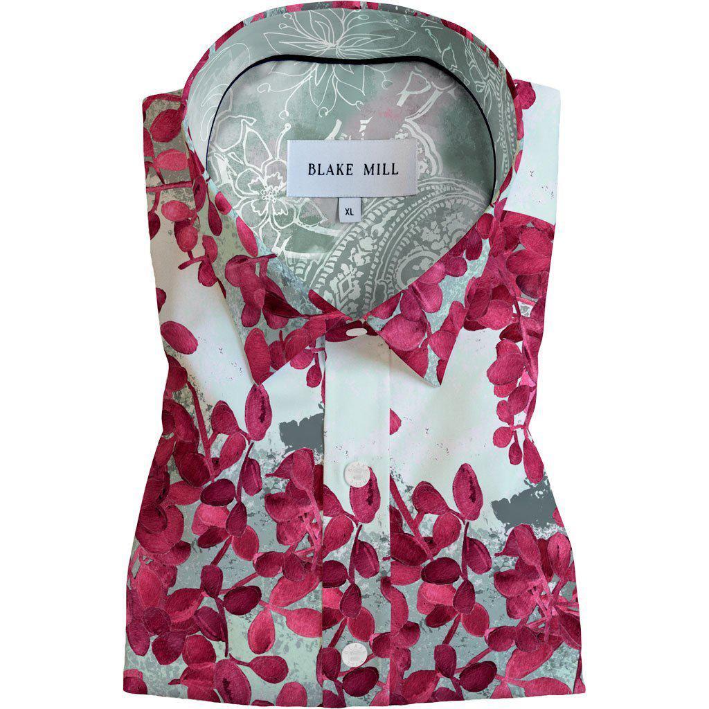 Cherry Blossom Hidden Button Shirt - Blake Mill