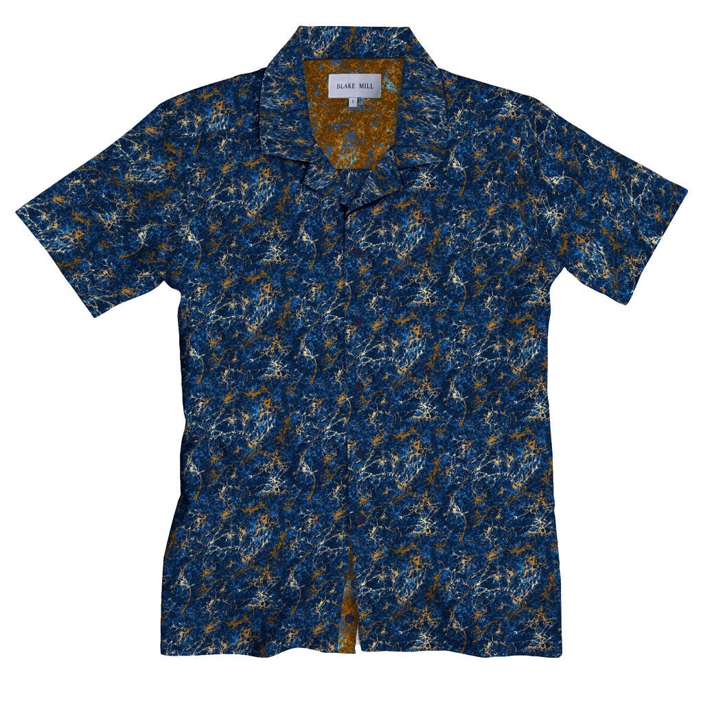 Electrical Storm Open Collar Short Sleeve Shirt - Blake Mill