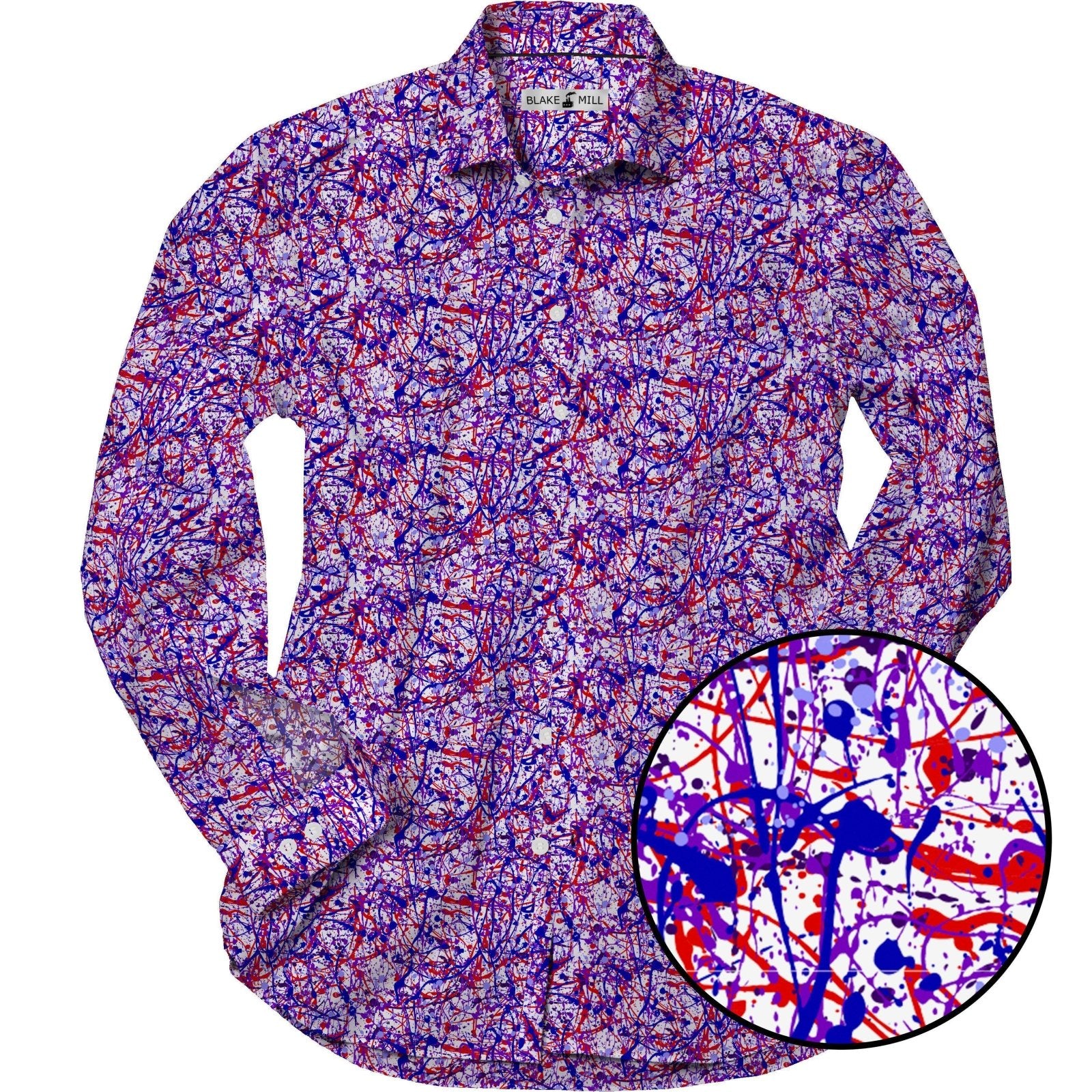 Jackson Pollock Purple Shirt - Blake Mill