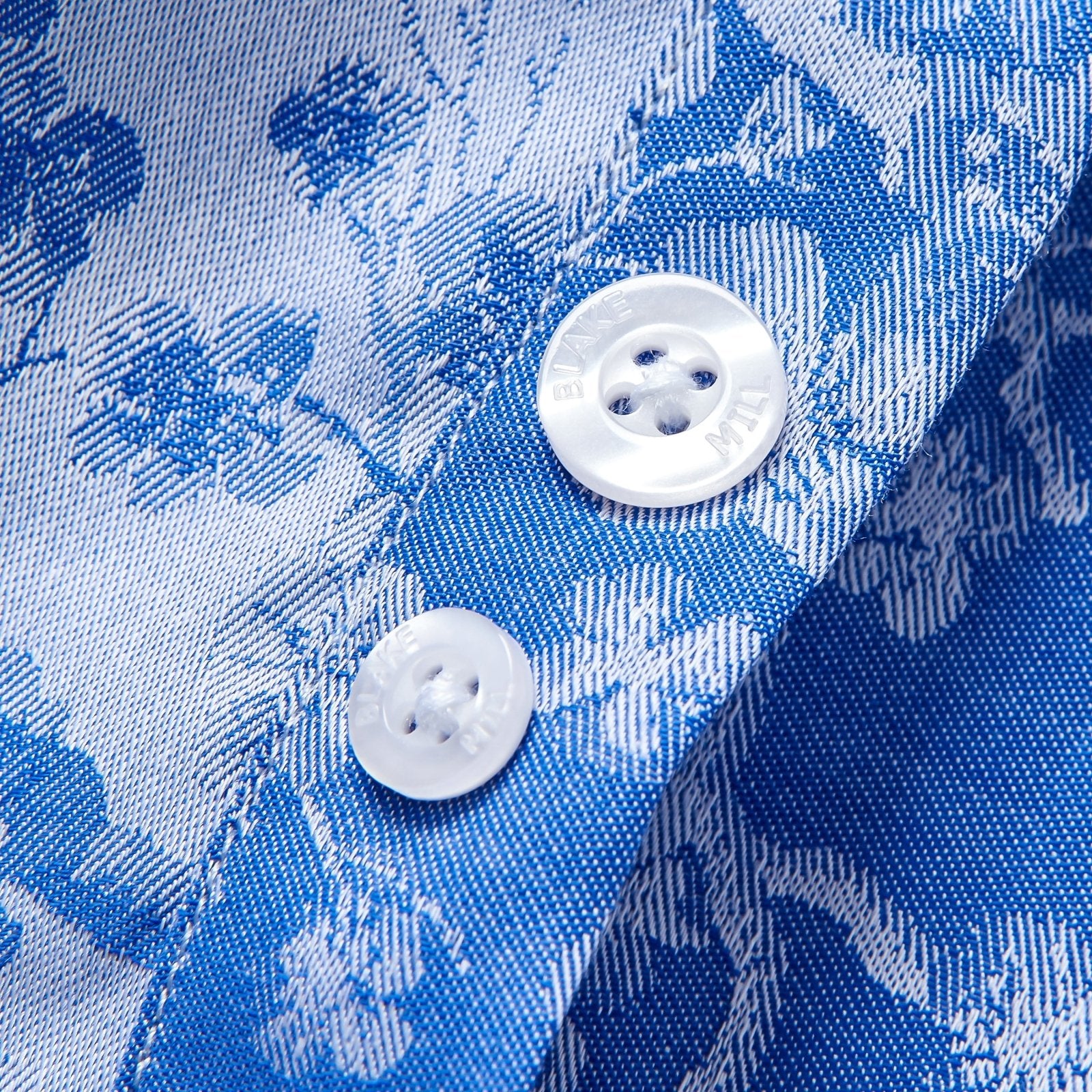 Jacquard Sakura Tree Button-Down Shirt - Blake Mill