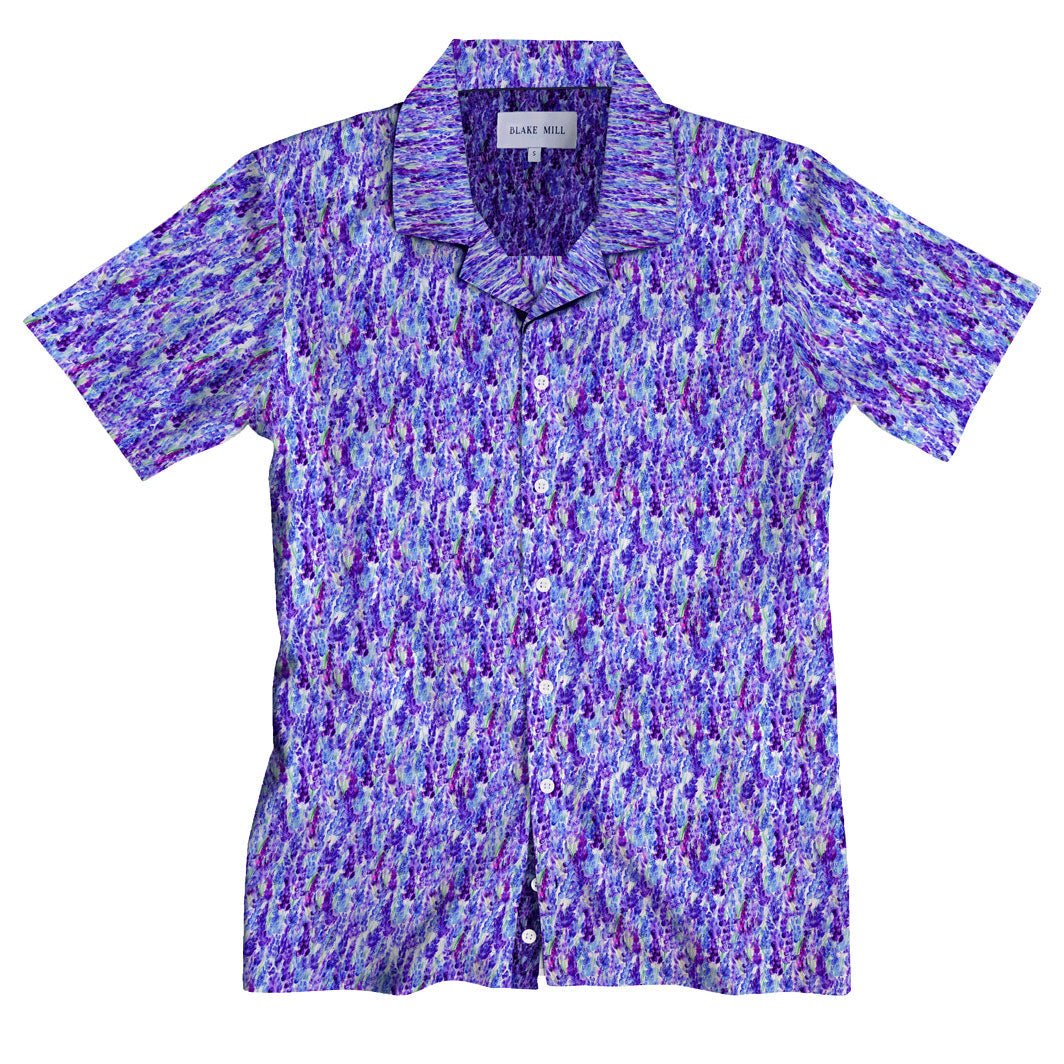 Lavender Fields Open Collar Shirt - Blake Mill