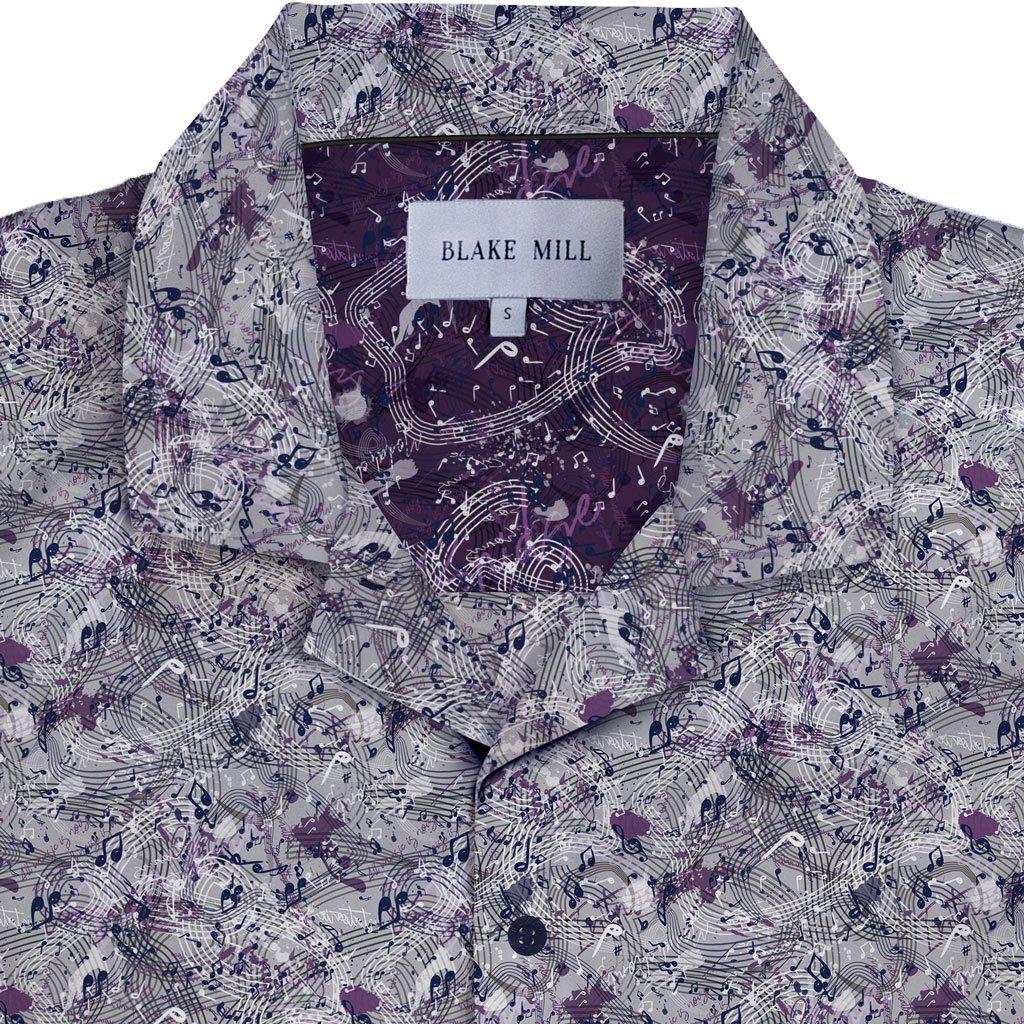 Musicians Diary Open Collar Shirt - Blake Mill