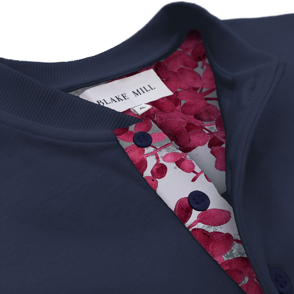 Navy with Cherry Blossom Lux Jersey - Blake Mill