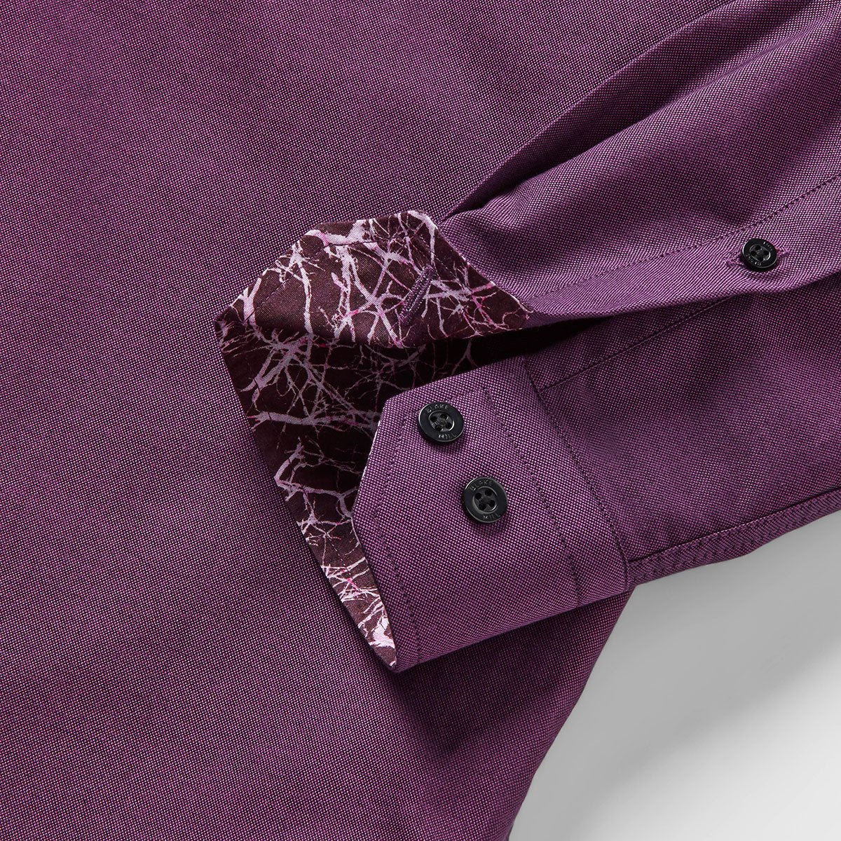 Purple Oxford with Mind Maps Accents Button-Down Shirt - Blake Mill