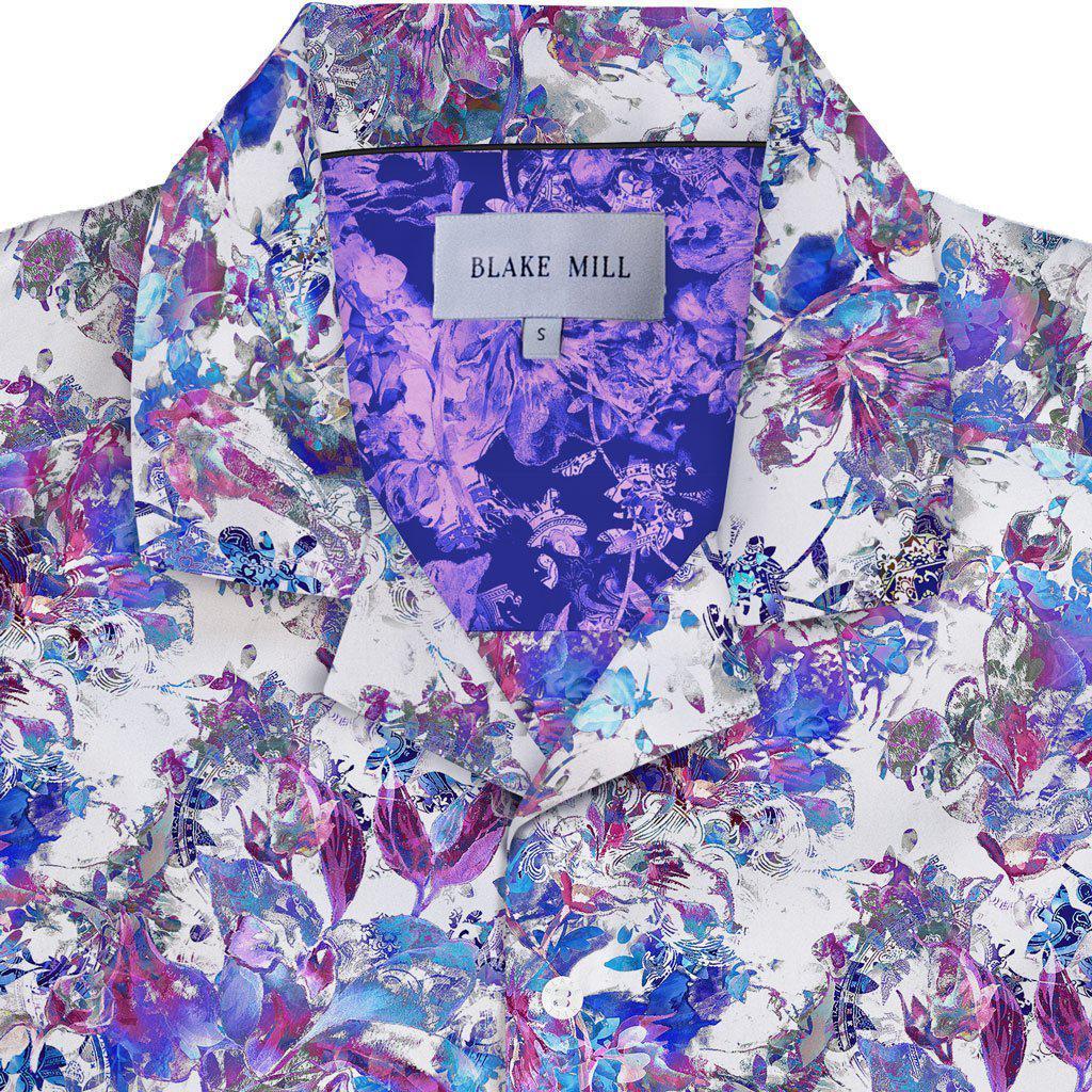 Summer Garden Open Collar Shirt - Blake Mill