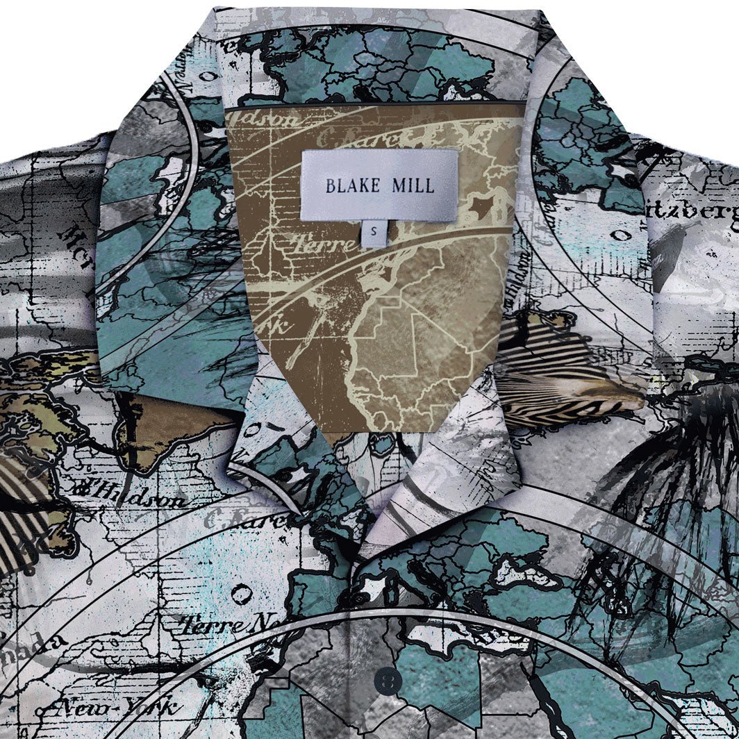 The Map Open Collar Shirt (Limited Edition) - Blake Mill