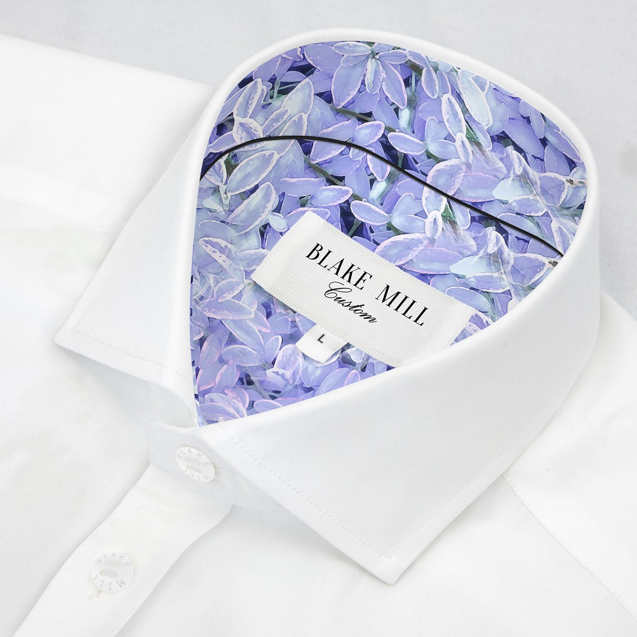 White with Canada Blue Accents Shirt - Blake Mill
