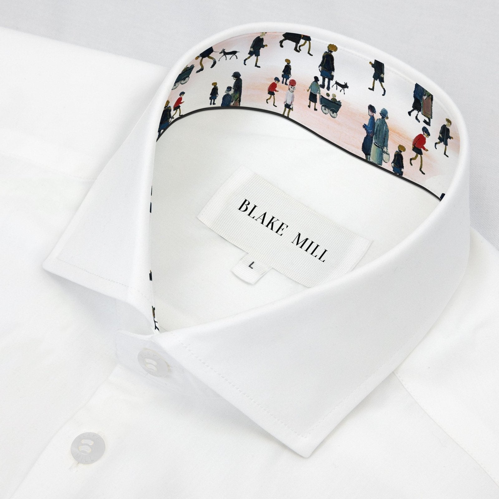White with Lowry Accents Shirt - Blake Mill