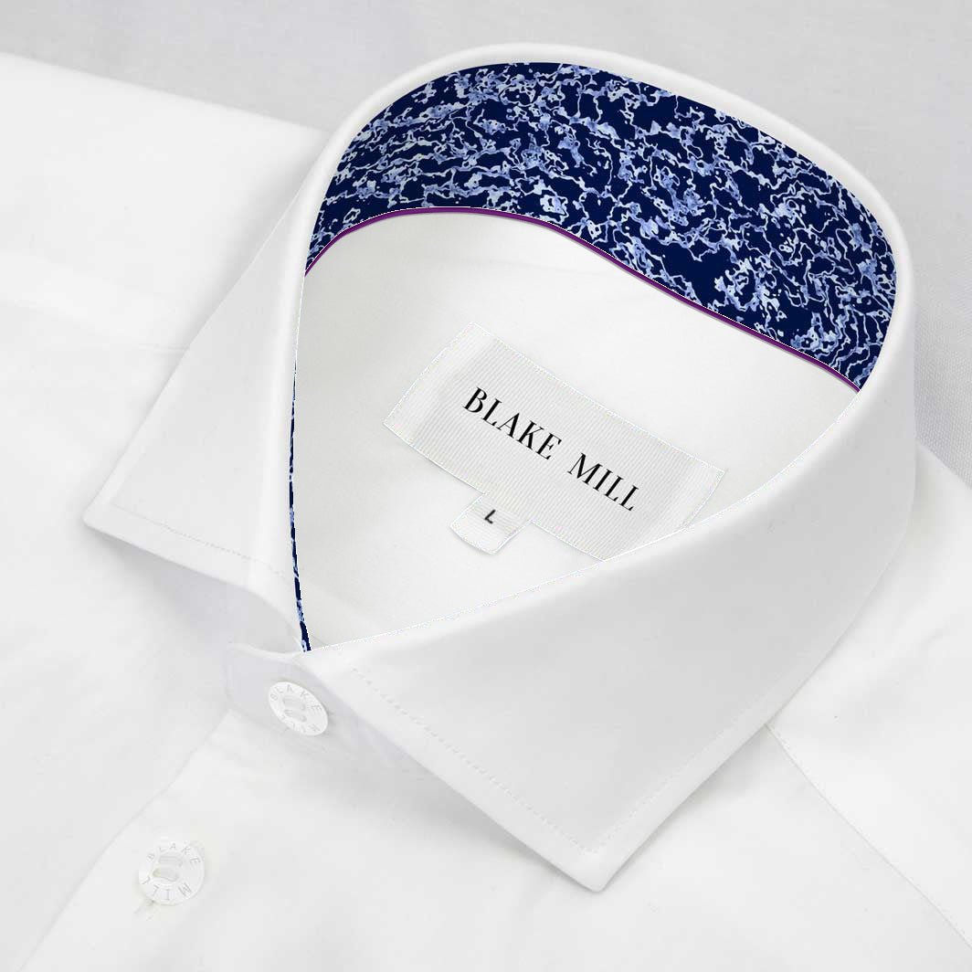 White With Nile Delta Accents Shirt - Blake Mill