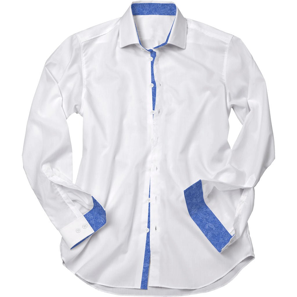 White With Paradise Found Accents Shirt - Blake Mill